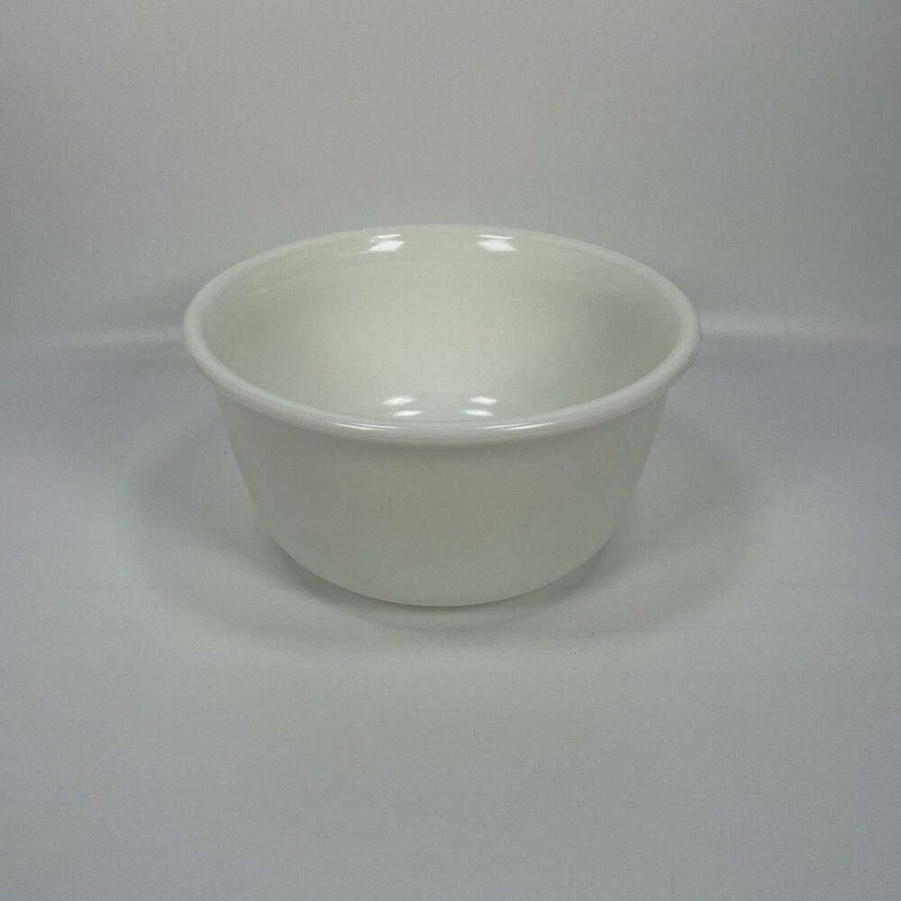 Vintage Hamilton Beach Mixer Bowl 5" T 9" W White Milk Glass USA Racine WI Chip